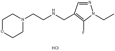 (1-ethyl-5-fluoro-1H-pyrazol-4-yl)methyl](2-morpholin-4-ylethyl)amine Structure