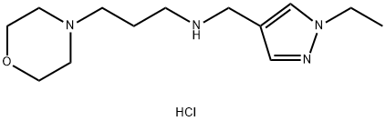 (1-ethyl-1H-pyrazol-4-yl)methyl](3-morpholin-4-ylpropyl)amine Structure