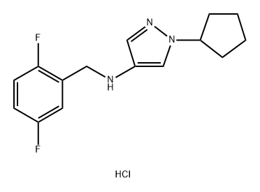 1-cyclopentyl-N-(2,5-difluorobenzyl)-1H-pyrazol-4-amine Structure