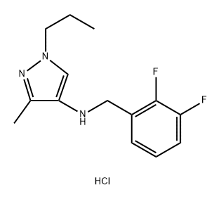 N-(2,3-difluorobenzyl)-3-methyl-1-propyl-1H-pyrazol-4-amine Structure