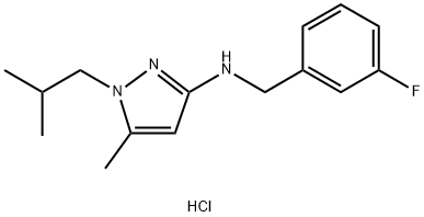 N-(3-fluorobenzyl)-1-isobutyl-5-methyl-1H-pyrazol-3-amine Structure