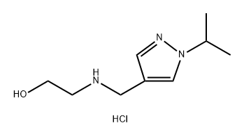 2-{[(1-isopropyl-1H-pyrazol-4-yl)methyl]amino}ethanol Structure