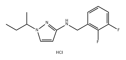 1-sec-butyl-N-(2,3-difluorobenzyl)-1H-pyrazol-3-amine Structure