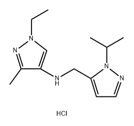 1-ethyl-N-[(1-isopropyl-1H-pyrazol-5-yl)methyl]-3-methyl-1H-pyrazol-4-amine Structure