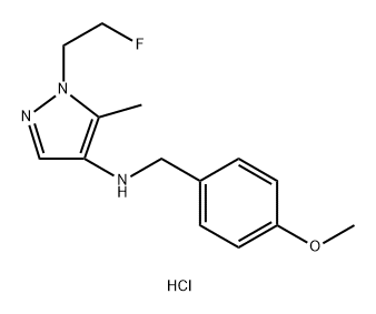 1-(2-fluoroethyl)-N-(4-methoxybenzyl)-5-methyl-1H-pyrazol-4-amine Structure