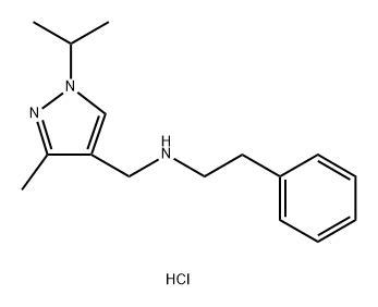 (1-isopropyl-3-methyl-1H-pyrazol-4-yl)methyl](2-phenylethyl)amine Structure