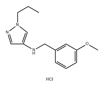 N-(3-methoxybenzyl)-1-propyl-1H-pyrazol-4-amine Structure