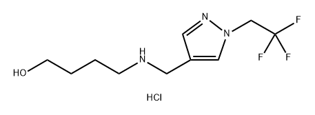 4-({[1-(2,2,2-trifluoroethyl)-1H-pyrazol-4-yl]methyl}amino)butan-1-ol Structure