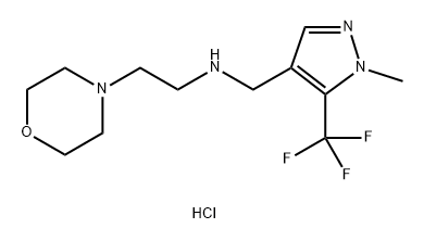 {[1-methyl-5-(trifluoromethyl)-1H-pyrazol-4-yl]methyl}(2-morpholin-4-ylethyl)amine Structure