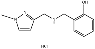 2-({[(1-methyl-1H-pyrazol-3-yl)methyl]amino}methyl)phenol Structure