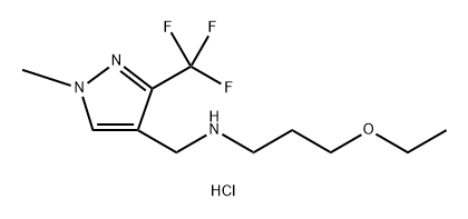 3-ethoxy-N-{[1-methyl-3-(trifluoromethyl)-1H-pyrazol-4-yl]methyl}propan-1-amine Structure