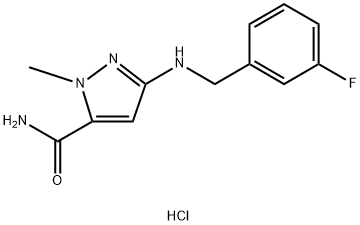 3-[(3-fluorobenzyl)amino]-1-methyl-1H-pyrazole-5-carboxamide Structure