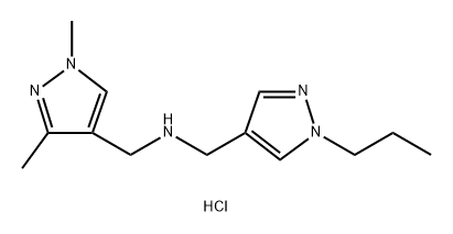 1-(1,3-dimethyl-1H-pyrazol-4-yl)-N-[(1-propyl-1H-pyrazol-4-yl)methyl]methanamine Structure