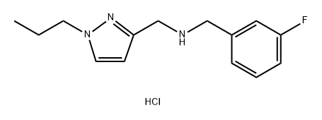 1-(3-fluorophenyl)-N-[(1-propyl-1H-pyrazol-3-yl)methyl]methanamine Structure