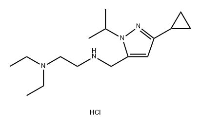 N'-[(3-cyclopropyl-1-isopropyl-1H-pyrazol-5-yl)methyl]-N,N-diethylethane-1,2-diamine Structure