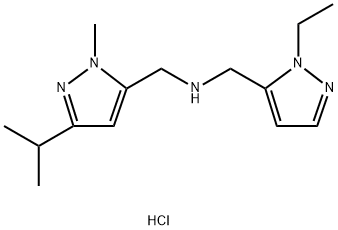 1-(1-ethyl-1H-pyrazol-5-yl)-N-[(3-isopropyl-1-methyl-1H-pyrazol-5-yl)methyl]methanamine Structure