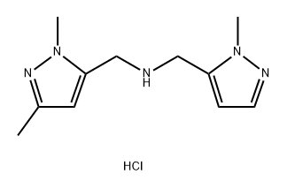 1-(1,3-dimethyl-1H-pyrazol-5-yl)-N-[(1-methyl-1H-pyrazol-5-yl)methyl]methanamine Structure