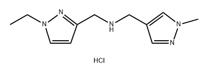 1-(1-ethyl-1H-pyrazol-3-yl)-N-[(1-methyl-1H-pyrazol-4-yl)methyl]methanamine Structure