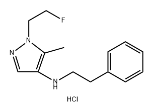 1-(2-fluoroethyl)-5-methyl-N-(2-phenylethyl)-1H-pyrazol-4-amine Structure