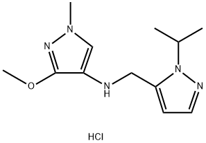 N-[(1-isopropyl-1H-pyrazol-5-yl)methyl]-3-methoxy-1-methyl-1H-pyrazol-4-amine Structure