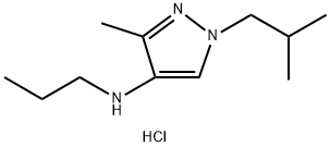 1-isobutyl-3-methyl-N-propyl-1H-pyrazol-4-amine Structure
