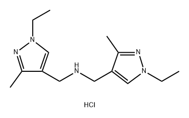 bis[(1-ethyl-3-methyl-1H-pyrazol-4-yl)methyl]amine Structure