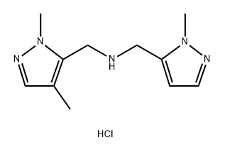 1-(1,4-dimethyl-1H-pyrazol-5-yl)-N-[(1-methyl-1H-pyrazol-5-yl)methyl]methanamine Structure