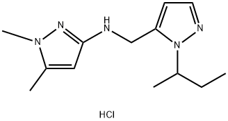 N-[(1-sec-butyl-1H-pyrazol-5-yl)methyl]-1,5-dimethyl-1H-pyrazol-3-amine Structure