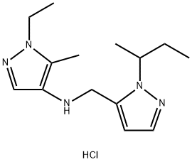 N-[(1-sec-butyl-1H-pyrazol-5-yl)methyl]-1-ethyl-5-methyl-1H-pyrazol-4-amine Structure