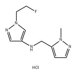 1-(2-fluoroethyl)-N-[(1-methyl-1H-pyrazol-5-yl)methyl]-1H-pyrazol-4-amine Structure