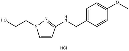 2-{3-[(4-methoxybenzyl)amino]-1H-pyrazol-1-yl}ethanol Structure