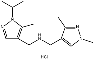 1-(1,3-dimethyl-1H-pyrazol-4-yl)-N-[(1-isopropyl-5-methyl-1H-pyrazol-4-yl)methyl]methanamine Structure