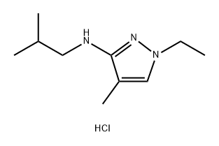 1-ethyl-N-isobutyl-4-methyl-1H-pyrazol-3-amine Structure