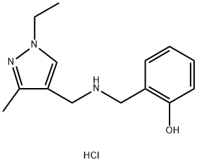2-({[(1-ethyl-3-methyl-1H-pyrazol-4-yl)methyl]amino}methyl)phenol 구조식 이미지