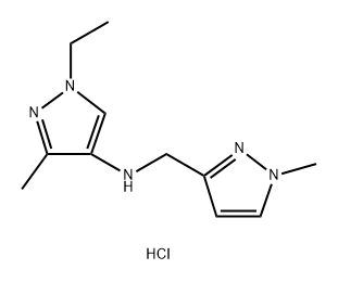 1-ethyl-3-methyl-N-[(1-methyl-1H-pyrazol-3-yl)methyl]-1H-pyrazol-4-amine Structure