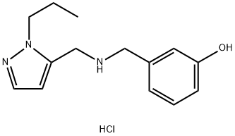 3-({[(1-propyl-1H-pyrazol-5-yl)methyl]amino}methyl)phenol Structure