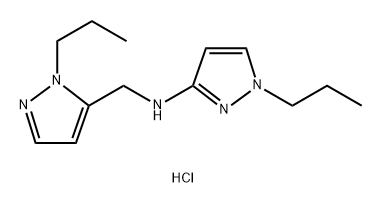 1-propyl-N-[(1-propyl-1H-pyrazol-5-yl)methyl]-1H-pyrazol-3-amine Structure