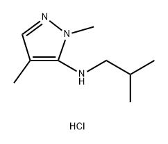 N-isobutyl-1,4-dimethyl-1H-pyrazol-5-amine Structure