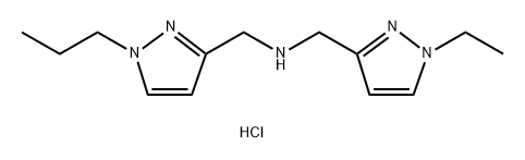 1-(1-ethyl-1H-pyrazol-3-yl)-N-[(1-propyl-1H-pyrazol-3-yl)methyl]methanamine Structure