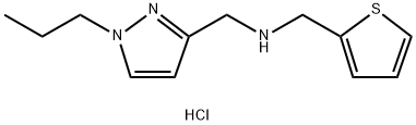 1-(1-propyl-1H-pyrazol-3-yl)-N-(2-thienylmethyl)methanamine Structure