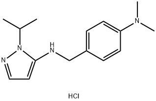 N-[4-(dimethylamino)benzyl]-1-isopropyl-1H-pyrazol-5-amine Structure