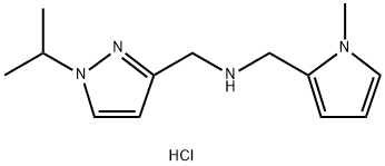 1-(1-isopropyl-1H-pyrazol-3-yl)-N-[(1-methyl-1H-pyrrol-2-yl)methyl]methanamine Structure