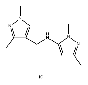 N-[(1,3-dimethyl-1H-pyrazol-4-yl)methyl]-1,3-dimethyl-1H-pyrazol-5-amine Structure