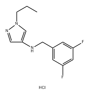 N-(3,5-difluorobenzyl)-1-propyl-1H-pyrazol-4-amine Structure