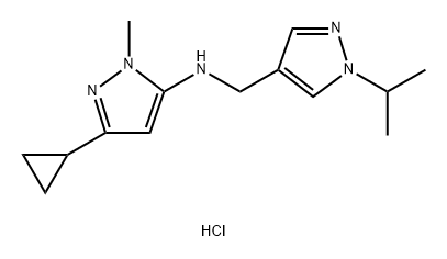 3-cyclopropyl-N-[(1-isopropyl-1H-pyrazol-4-yl)methyl]-1-methyl-1H-pyrazol-5-amine Structure