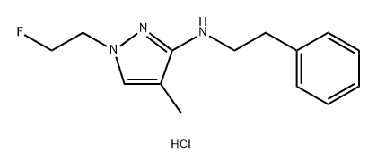 1-(2-fluoroethyl)-4-methyl-N-(2-phenylethyl)-1H-pyrazol-3-amine Structure