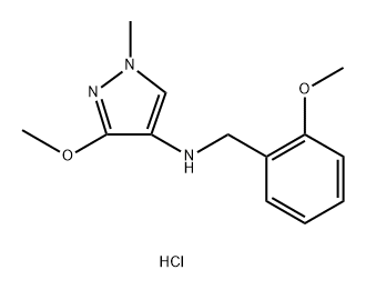 3-methoxy-N-(2-methoxybenzyl)-1-methyl-1H-pyrazol-4-amine Structure