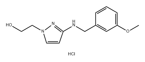 2-{3-[(3-methoxybenzyl)amino]-1H-pyrazol-1-yl}ethanol Structure