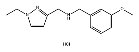 1-(1-ethyl-1H-pyrazol-3-yl)-N-(3-methoxybenzyl)methanamine Structure