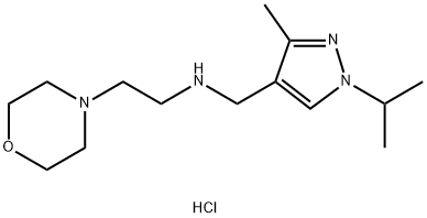 (1-isopropyl-3-methyl-1H-pyrazol-4-yl)methyl](2-morpholin-4-ylethyl)amine Structure